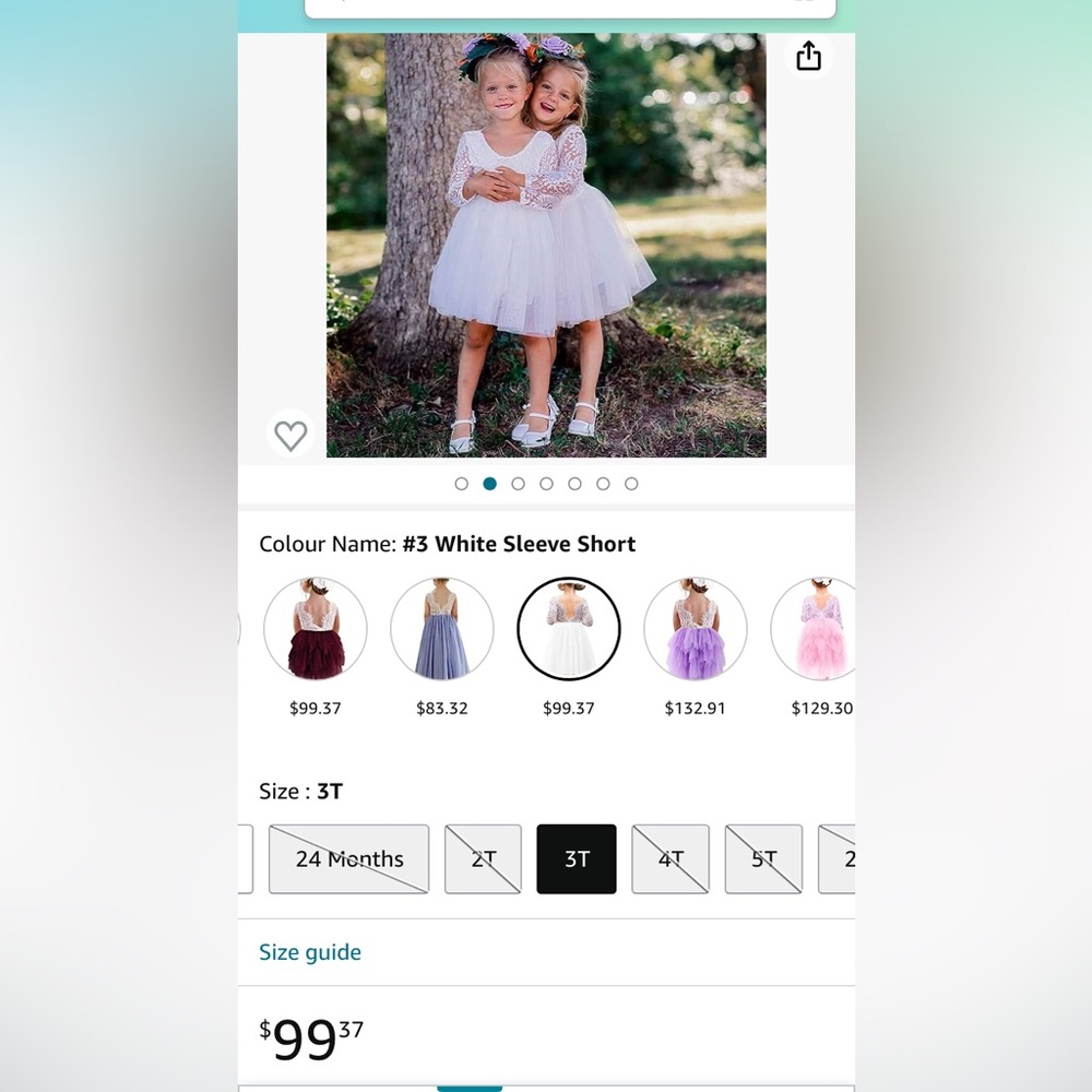 Baby and toddler flower girl dresses